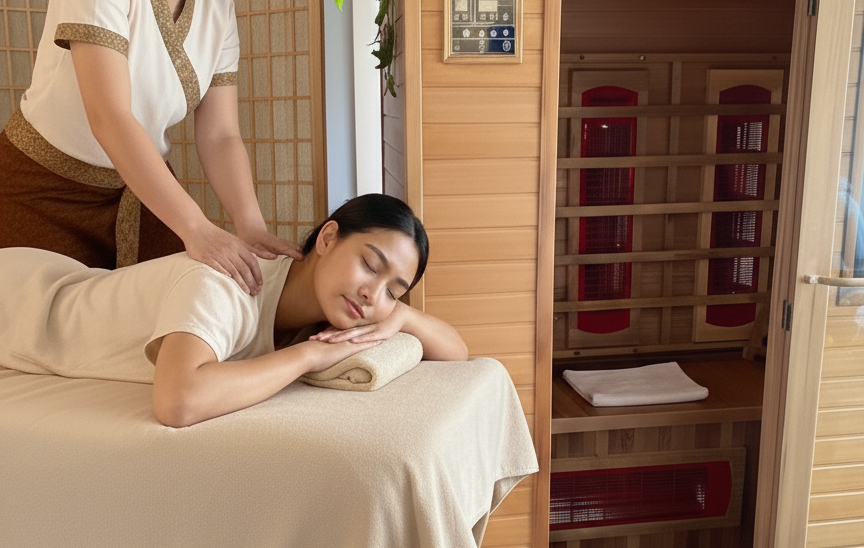Massage Sauna Combo