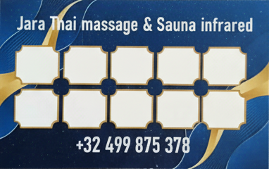 Jara Thai Massage Visitekaart
